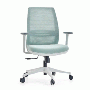 Chaise de bureau / chaise pivotante PROFONDO ECO W Maille / Tissu gris hjh OFFICE - vert polyester 820034