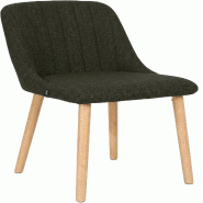 CLP Chaise de salle a manger Arie en tissu Tissu HBT: 82x49x56 cm Vert - vert textile 327580