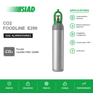 CO2 Alimentaire FOODLINE® E290 SIAD - Carbonatation : bières, sodas, eaux gazeuses, vins effervescents - bouteilles B40, B20 et B10_1