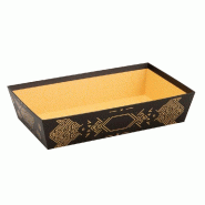 Corbeille carton kraft Gatsby 33x20x7cm