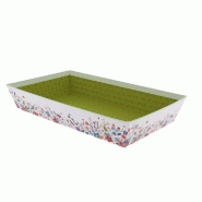 Corbeille carton rectangulaire Primavera 33x20x6cm