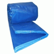 Couverture été bleu piscine octogonal emeo - 3,50 x 5,40 x h. 1,31