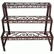 Etagère à plantes en métal patiné Arabesque Esschert Design - marron 404601 Etagère à plantes en métal patiné Arabesque Esschert Design - marron 404601