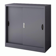 Helloshop26 - Casier de bureau armoire meuble de rangement pour bureau atelier chambre acier de bureau rieti acier laqué 90 x 40 x 03_0006344 - méta