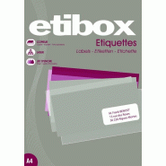 Lot de 5 100 étiquettes blanches, format 210 x 297 mm (100 feuilles A4 / cdt) - 3270241197600