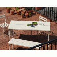 Banc Flaner en acier pour utilisation en extérieur Banc Flaner en acier pour utilisation en extérieur