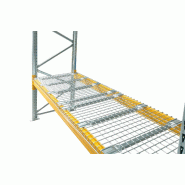 Platelage grillagé pour rayonnage lourd l.2700 x p.1100 mm palstar - 5650196