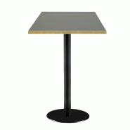 RestooTab - Mange-debout Rome 60x60cm verde comodoro fenix chants couleur laiton - vert Bois manufacturé TB-ROMFF-6060M-VER.CO-LAI