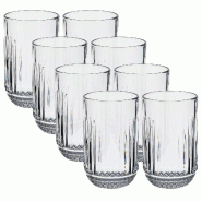 San Ignacio - Lot de 8 verres en cristal transparent de 430 ml - transparent Verre en cristal PK9421