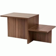 Table basse en aggloméré 80 x 40 x 40 cm Harmony Noyer Hanah Home - marron 8684283592319 Table basse en aggloméré 80 x 40 x 40 cm Harmony Noyer Hanah Home - marron 8684283592319