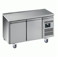 Tour réfrigérée inox centrale -2/+8°c avec 2 portes dessus inox - 4... - PPA2100TN