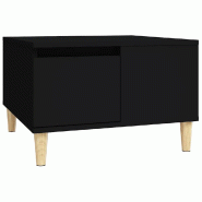 VidaXL Table basse noir 55x55x36,5 cm bois d'ingénierie Modèle Patio Orion Plus - 821077