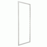 Cadre de présentation 200x68cm - Blanc 9016 - avec crémaillère et fixation murale