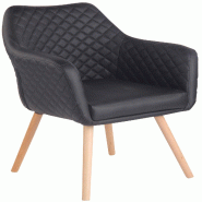 CLP chaise de salle à manger Gent Similicuir Noir - 311611