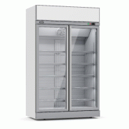 Congélateur 2 portes en verre ins-1000f l1253 négative 7455.2420 COMBISTEEL