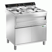 Friteuse électrique sur coffre avec 2 cuves 12 l vidange puissance ... - PFRF212C
