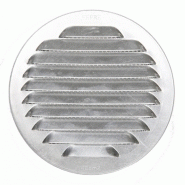 Grille d'aération aluminium naturel diam.11 cm