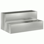 Helloshop26 - Cache-pot de jardin 100 x 60 x 45 cm durable style moderne extérieur en acier galvanisé argent 02_0052086 - métal 3000237240825