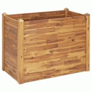 Helloshop26 - Jardinière lit surélevé plantes fleurs jardin 110 x 60 x 84 cm bois massif d'acacia 02_0000985 - 3000073231537 Helloshop26 - Jardinière lit surélevé plantes fleurs jardin 110 x 60 x 84 cm bois massif d'acacia 02_0000985 - 3000073231537