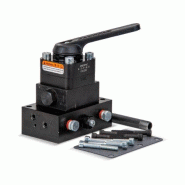 VM43L, Distributeurs Montés sur Pompe, Manuelle, 4-voies, 3-positions, Centre Tandem, avec blocage