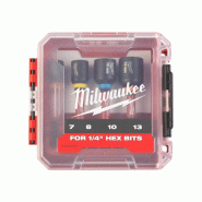 Jeu de 4 douilles magnétiques Milwaukee SHOCKWAVE GEN II - 4932492445