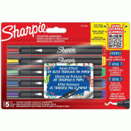Marqueur peinture Sharpie, blister de 5 pièces, assorti - 2201069 Marqueur peinture Sharpie, blister de 5 pièces, assorti - 2201069