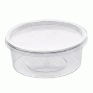 Packnwood FHC - 500Pcs - Pot Deli rond PET transparent avec couvercle rentrant - H38mm 200ml - transparent plastique 210DELICO6 Packnwood FHC - 500Pcs - Pot Deli rond PET transparent avec couvercle rentrant - H38mm 200ml - transparent plastique 210DELICO6