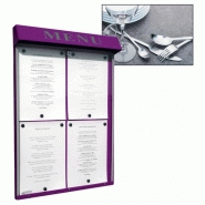 Porte menu exterieur mural club jurine_0