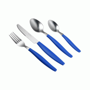 San Ignacio - Set de 16 pcs de couverts en acier inoxydable couleur bleue - bleu inox Q4820