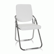 Siège de conférence / Siège invité ESTO PU blanc hjh OFFICE - blanc plastique 706302 Siège de conférence / Siège invité ESTO PU blanc hjh OFFICE - blanc plastique 706302