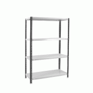 SimonRack Étagère métallique avec vis 1500x1100x300 mm, 4 niveaux, point de flexion 90 kg, Anthracite/Blanc - Comfort - métal 8425437130533