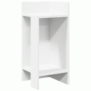 Table d'appoint avec étagère blanc 25,5x27x60 cm Modèle Apex Marine - 858542