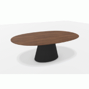 Tables modulable "ESSENS" - Piètement elliptique, Elliptique (240 x 140 cm), Noyer Tables modulable "ESSENS" - Piètement elliptique, Elliptique (240 x 140 cm), Noyer