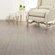Vidaxl planches de plancher pvc autoadhésif 2,51 m² 2 mm blanc chêne 342874