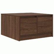 VidaXL Table basse avec tiroirs chêne marron 70,5x70x40 cm Modèle Concorde - 3328414