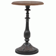 VidaXL Table d'appoint Bois de sapin massif 40 x 64 cm Marron Modèle Sirius Design - 246125XL