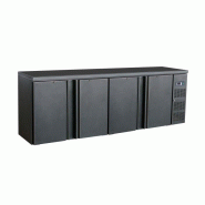 Arrière bar réfrigérée noir 4 portes l2542mm 7450.0325 COMBISTEEL