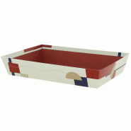 Corbeille carton rectangle Terracotta 26x20 - Corbeille carton rectangle Terracotta 26x20 -