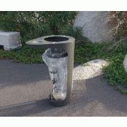 Corbeille de mobilier urbain mars