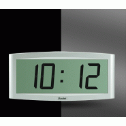 Horloge numérique LCD Cristalys 7 - TBT - DHF - boitier couleur aluminium - BODET
