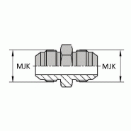 Droit mâle Komatsu® x mâle Komatsu® - JIS-UMKO1414 - Ø 14X150 mm