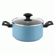Fagor Maxima Casserole à induction 20 cm, Couvercle en verre, Aluminium forgé, Epaisseur 4 mm, Antiadhésif Ecologique XYLAN PLUS sans PFOA, Bleu - Fagor Maxima Casserole à induction 20 cm, Couvercle en verre, Aluminium forgé, Epaisseur 4 mm, Antiadhésif Ecologique XYLAN PLUS sans PFOA, Bleu -