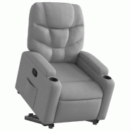 Fauteuil inclinable Gris clair Tissu Modèle Nervina - 8721012170841