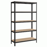 Helloshop26 - Étagère charge lourde à 5 niveaux meuble de rangement en acier montage sans outil étagère de garage pour boîtes à 12_0005569 - 30