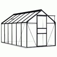 Helloshop26 - Serre tente abri plante fleur légumes avec cadre de base aluminium 7,03 m² anthracite 02_0044512 - aluminium 3000220184945 Helloshop26 - Serre tente abri plante fleur légumes avec cadre de base aluminium 7,03 m² anthracite 02_0044512 - aluminium 3000220184945