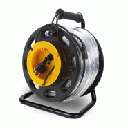 HQ Power HQ-Power Guirlande LED flexible sur enrouleur, éclairage de sécurité 30 m, 6500 K, 2850 lm, pour chantiers et escaliers, intérieur/extér