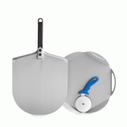 Kit pizza complet - Pelle, plateau et roulette - Gamme Amica | GI.METAL