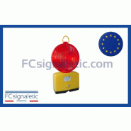 Lampe de chantier EURO-NITRA à LED, feu fixe/clignotant, double face rouge avec fixation NISSEN Lampe de chantier EURO-NITRA à LED, feu fixe/clignotant, double face rouge avec fixation NISSEN