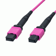 LogiLink Professional Câble patch MPO, 12 fibres, Multimode, OM4, 5 m - violet 4052792079401 LogiLink Professional Câble patch MPO, 12 fibres, Multimode, OM4, 5 m - violet 4052792079401