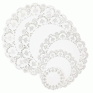 Serviettes en papier rondes 37cm 53gr Pack 250un - 6511052